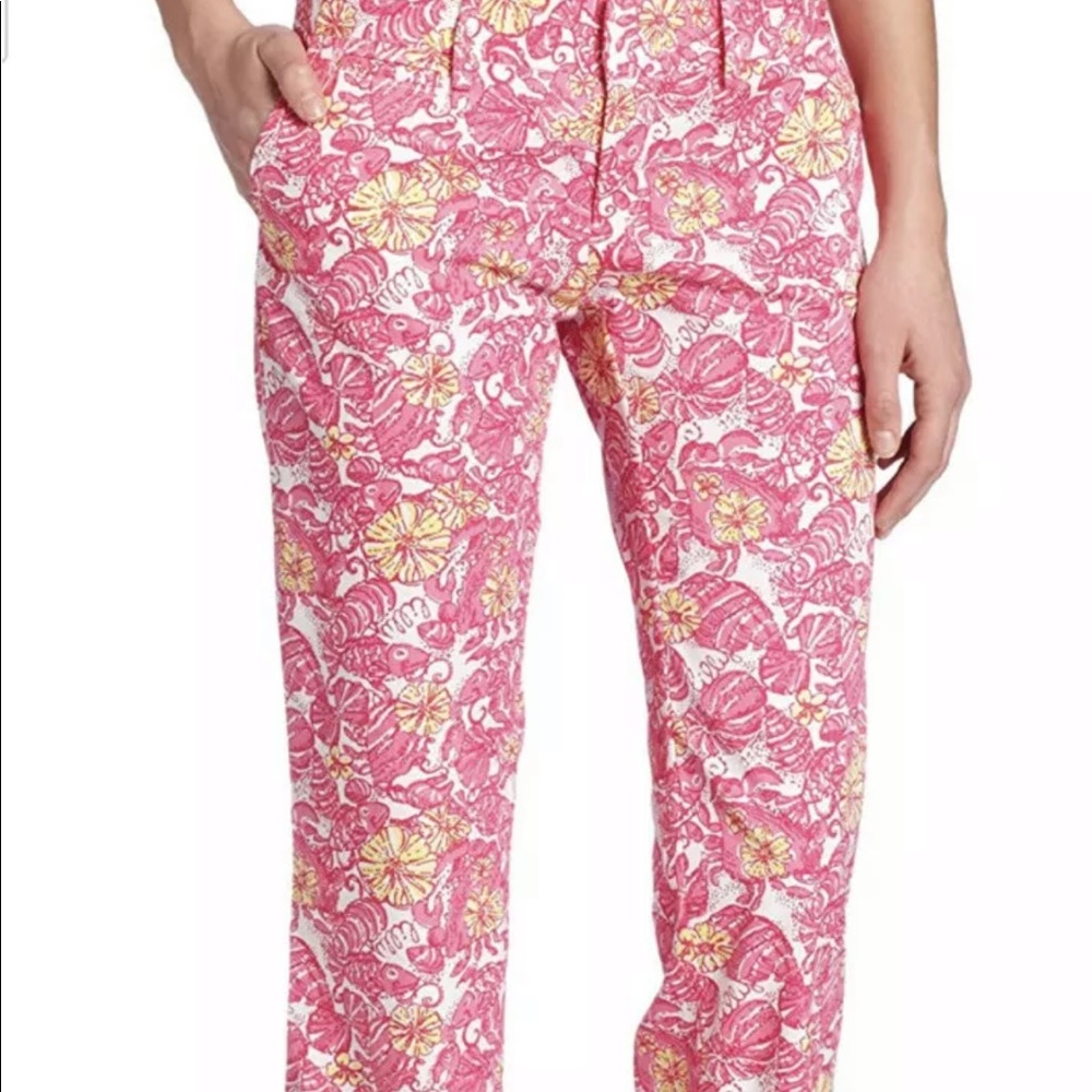 Lilly Pulitzer Whitney Pant Chum Bucket Size 8